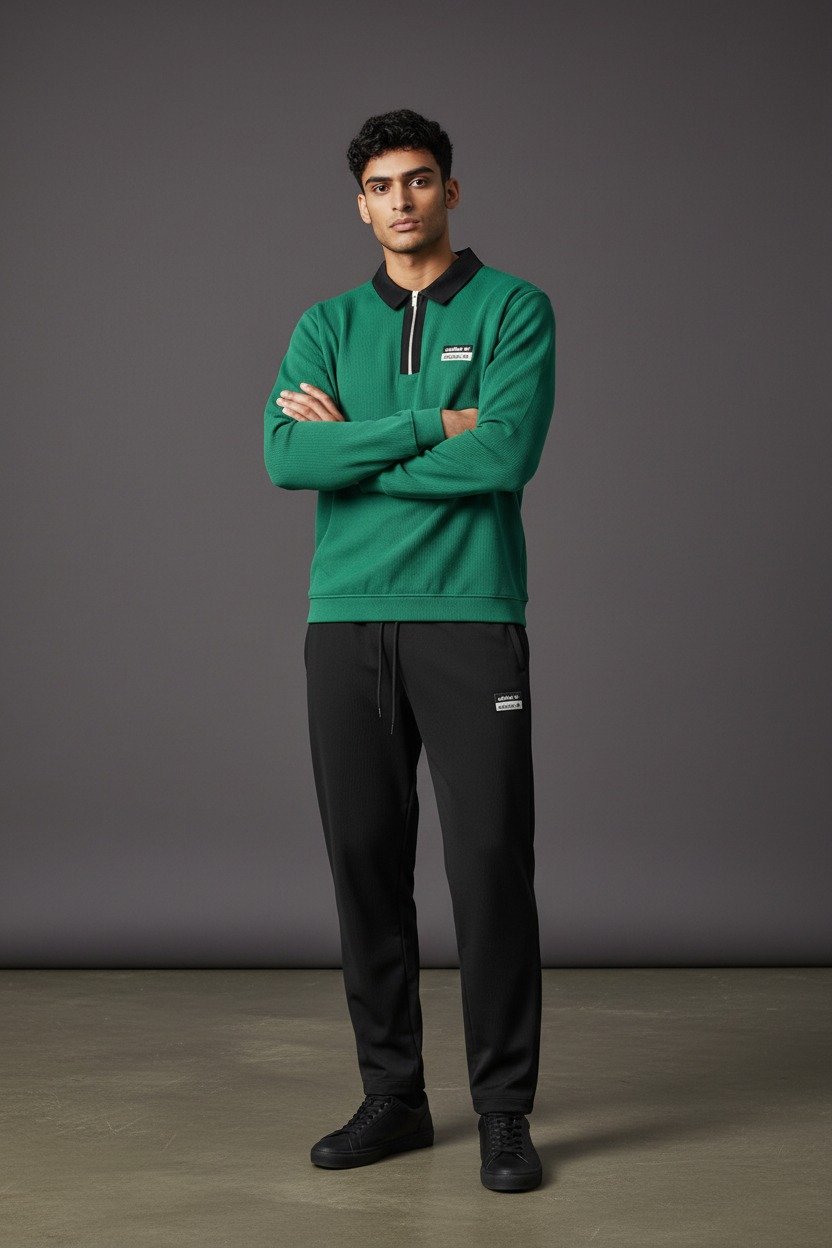 ElvenWear Premium Turkish Style Tracksuit T Green - Image 2