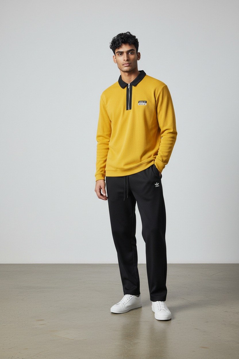 ElvenWear Premium Turkish Style Tracksuit T Yellow - Image 2