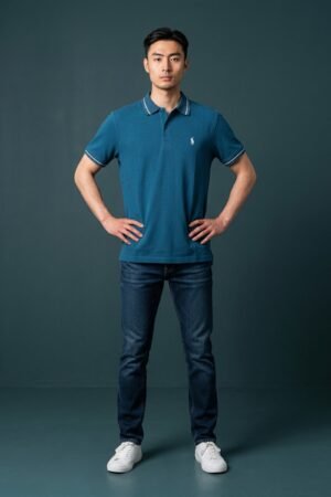 Men’s Polo Shirts – Affordable Premium Cotton, Casual Fit Ocean Blue color