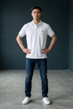Men’s Polo Shirts – Affordable Premium Cotton, Casual Fit White color