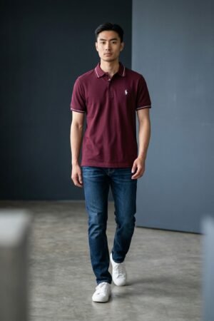 Men's Polo Shirts – Affordable Premium Cotton, Casual Fit Mahroon color