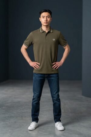 Men’s Polo Shirts – Affordable Premium Cotton, Casual Fit Olive Green color